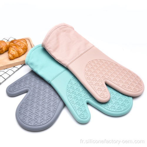 Gants de four de cuisine en silicone